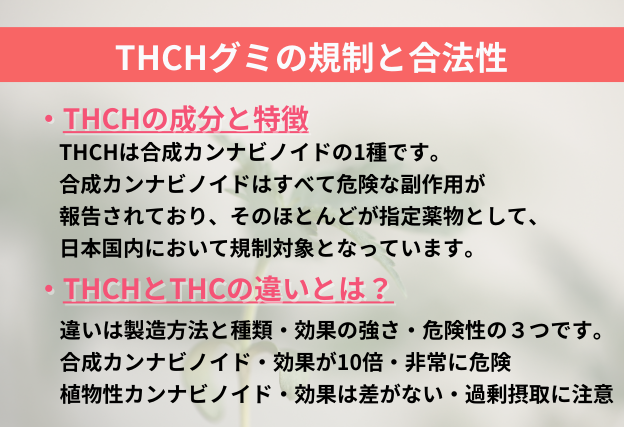 THCHグミの規制と合法性